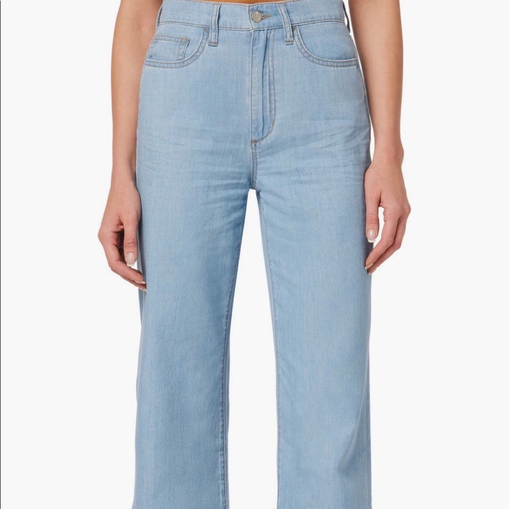 JOE’S CHAMBRAY WIDE LEG JEANS